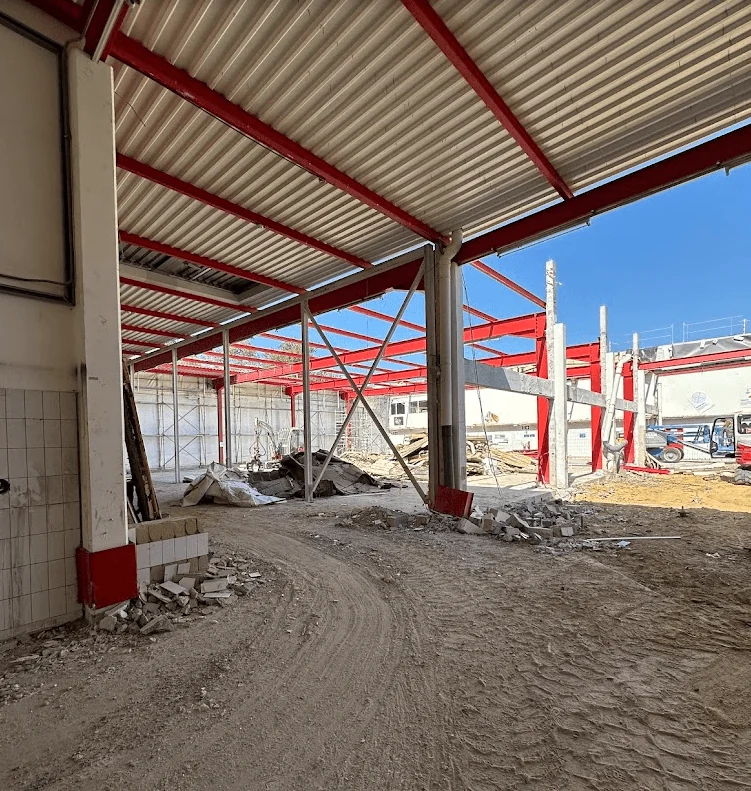 L’ossature acier sur chantier