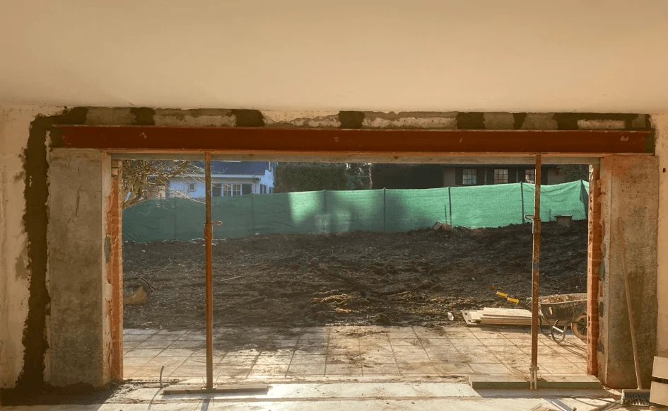 L’espace dégagé, avant les finitions
